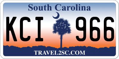 SC license plate KCI966