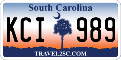 SC license plate KCI989