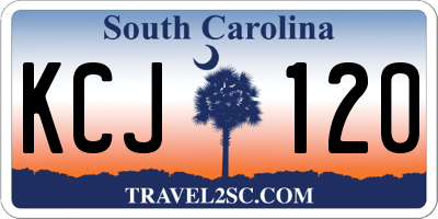 SC license plate KCJ120