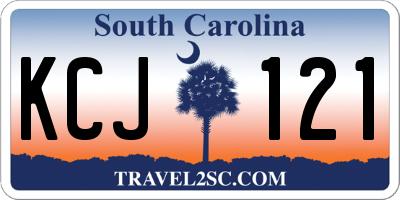 SC license plate KCJ121