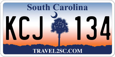 SC license plate KCJ134