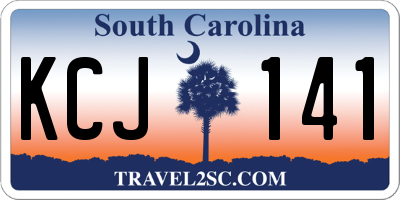 SC license plate KCJ141