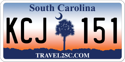 SC license plate KCJ151