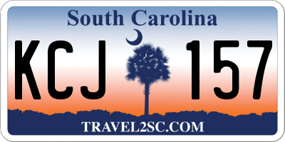 SC license plate KCJ157