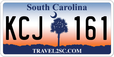 SC license plate KCJ161