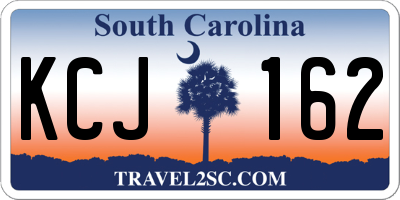 SC license plate KCJ162