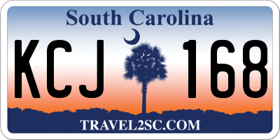 SC license plate KCJ168