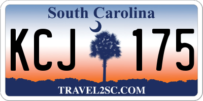 SC license plate KCJ175