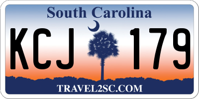 SC license plate KCJ179