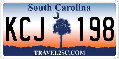 SC license plate KCJ198