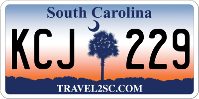 SC license plate KCJ229