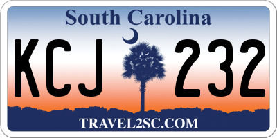 SC license plate KCJ232
