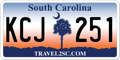 SC license plate KCJ251