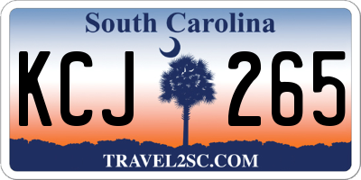 SC license plate KCJ265