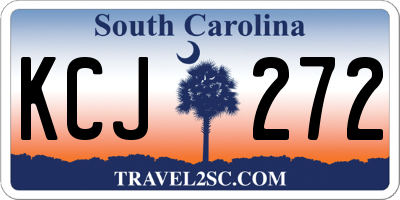 SC license plate KCJ272