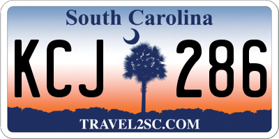 SC license plate KCJ286