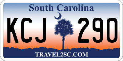 SC license plate KCJ290