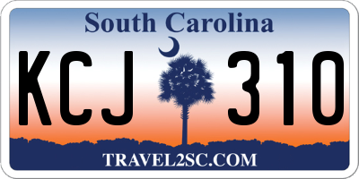 SC license plate KCJ310