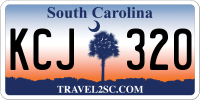 SC license plate KCJ320