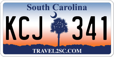 SC license plate KCJ341