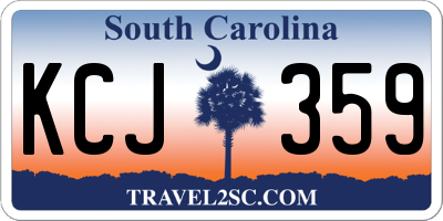 SC license plate KCJ359