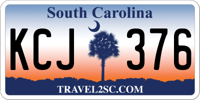 SC license plate KCJ376