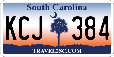 SC license plate KCJ384
