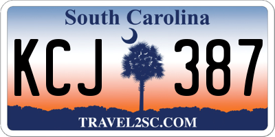 SC license plate KCJ387