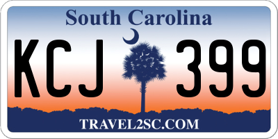 SC license plate KCJ399