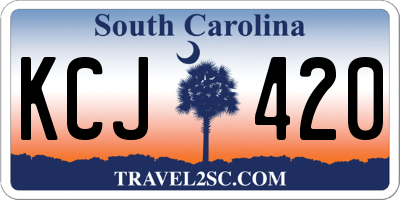 SC license plate KCJ420
