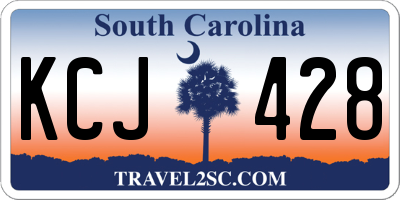 SC license plate KCJ428