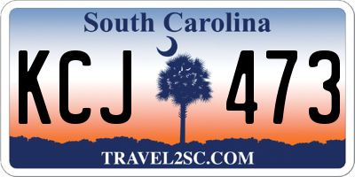 SC license plate KCJ473