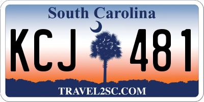 SC license plate KCJ481