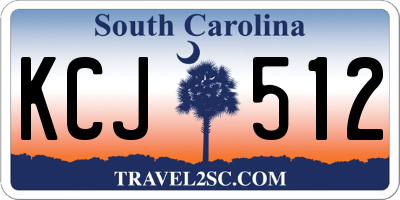 SC license plate KCJ512