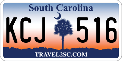 SC license plate KCJ516