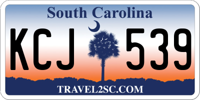 SC license plate KCJ539