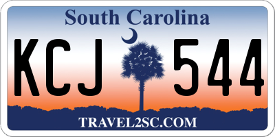 SC license plate KCJ544