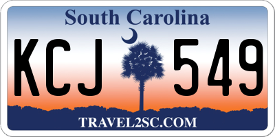 SC license plate KCJ549