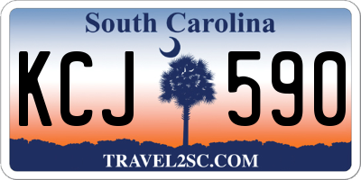 SC license plate KCJ590