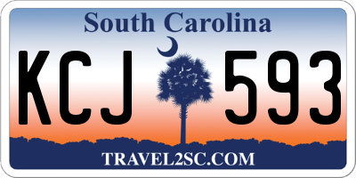 SC license plate KCJ593