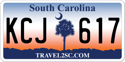 SC license plate KCJ617