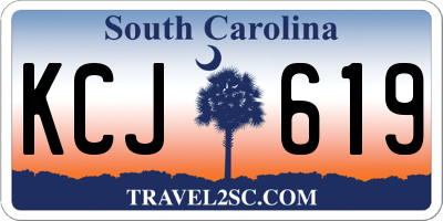 SC license plate KCJ619