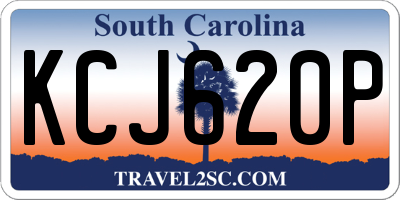 SC license plate KCJ620P