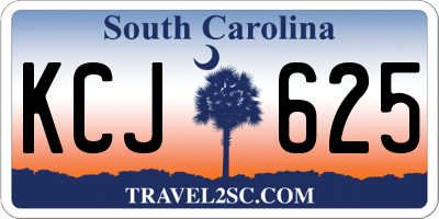 SC license plate KCJ625