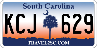 SC license plate KCJ629