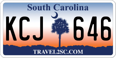 SC license plate KCJ646