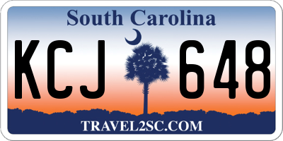 SC license plate KCJ648