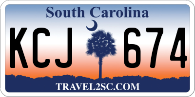 SC license plate KCJ674
