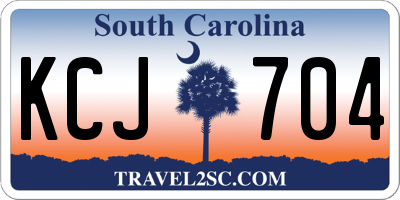 SC license plate KCJ704