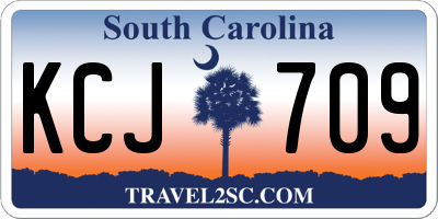 SC license plate KCJ709
